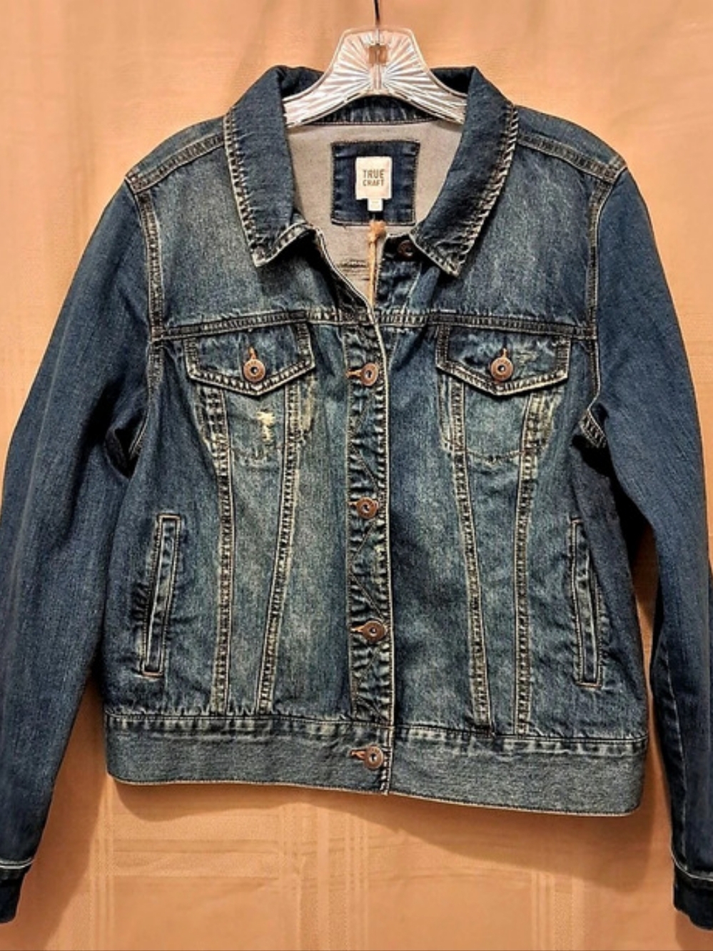True Craft Denim Jacket in Blue Size OX NWT